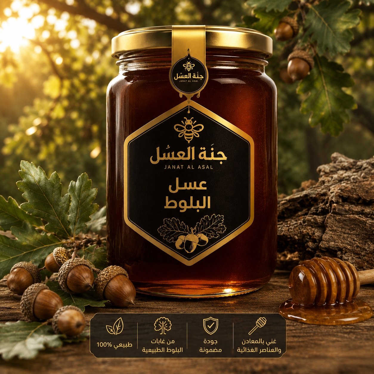 عسل البلوط